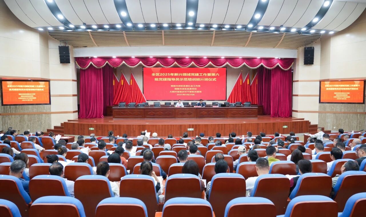 全区2025年新兴领域党建工作暨第六批党建指导员示范培训班开班